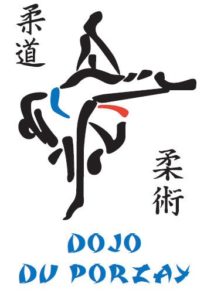 prise de judo stylisée logo du dojo du porzay