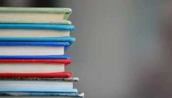 shallow focus photography of books